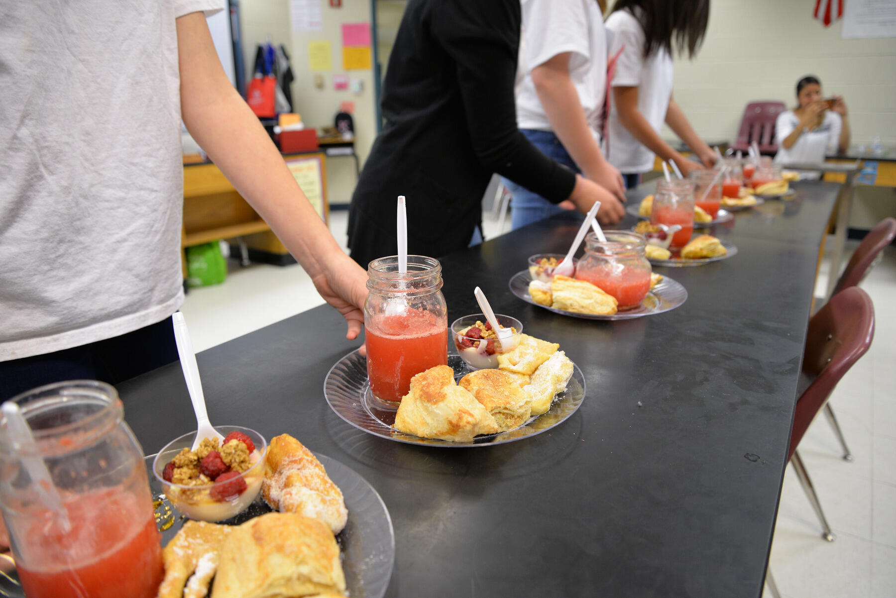 One team, "Round the Block," brought samples of desserts they prepared, including a watermelon lime agua fresca and Cuban and Polish baked goods.
