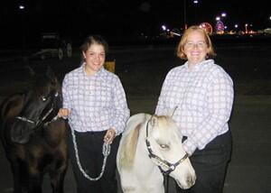 VCU Police Cpl. Tricia Bartoo, right, has used her community service leave to help organize and run the State Fair’s Annual Miniature Horse Show. Photo provided by Tricia Bartoo.