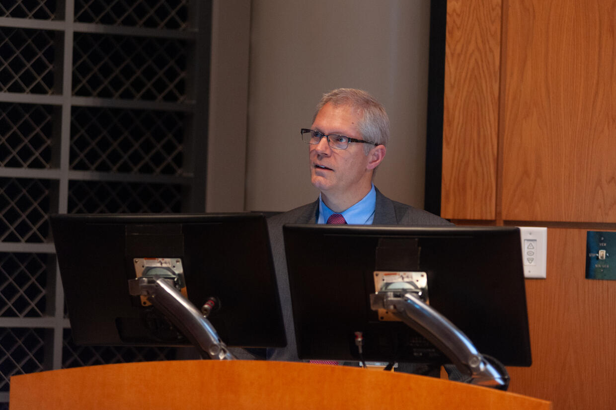Evan Reiter, M.D., founded and continues to organize Resident-Fellow Research Day. The annual event showcases research efforts and provides an opportunity for residents to network and generate new ideas with colleagues at an early stage of training. (Courtesy photo)