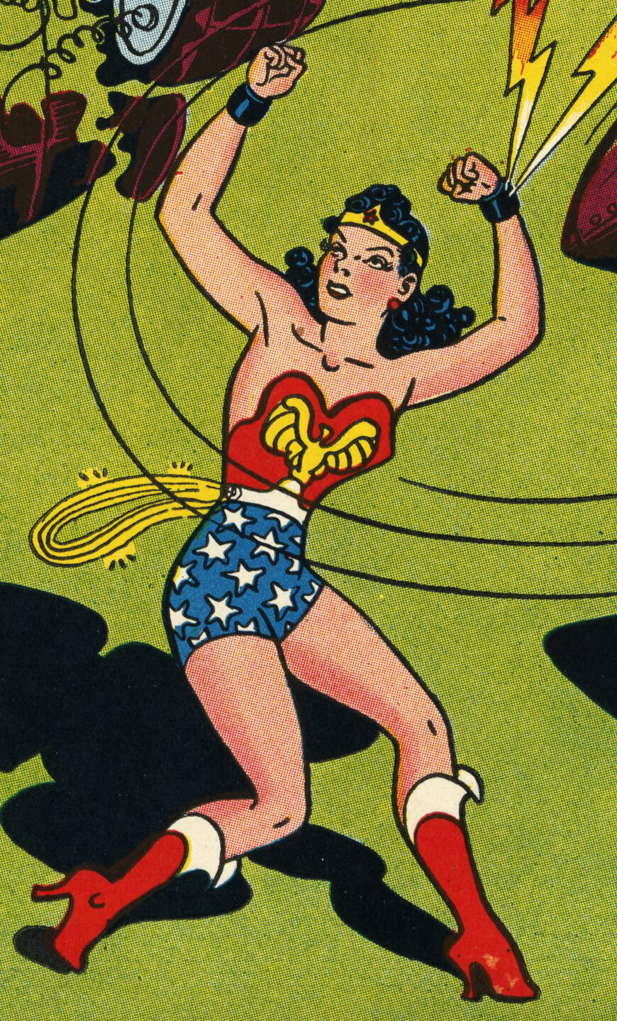 VCU Libraries' Special Collections and Archives has created a gallery of some of its Wonder Woman comics, art and related items. The gallery can be found at https://gallery.library.vcu.edu/
exhibits/show/wonderwoman/wwherself