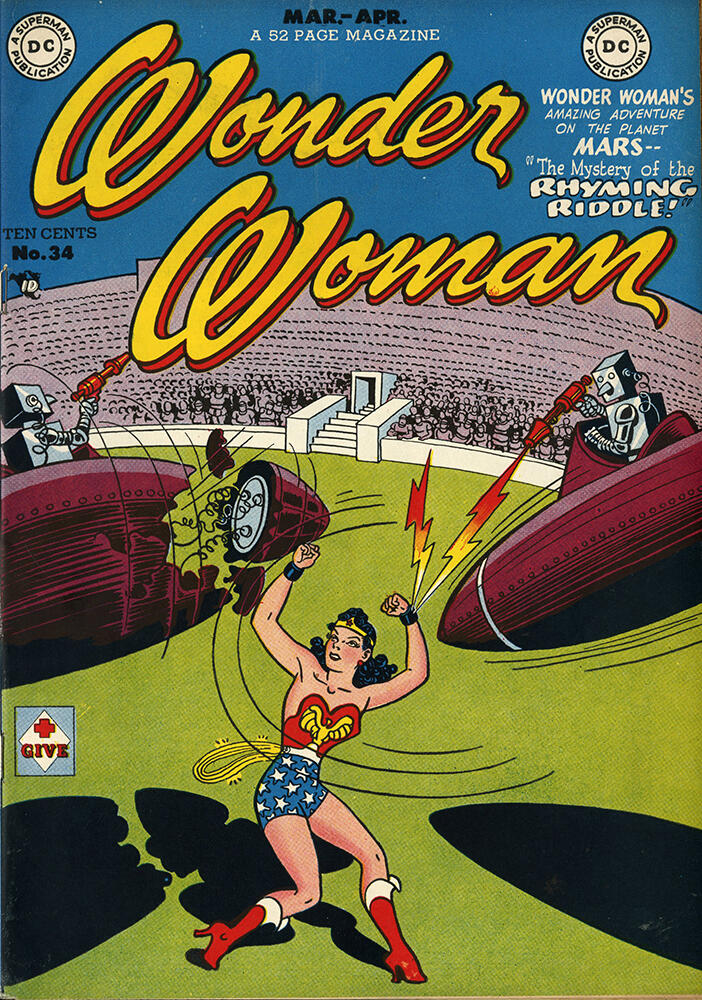 Wonder Woman No. 34, published in 1949, is one of numerous Wonder Woman comics from over 60 years that are included in VCU Libraries' Comic Arts Collection, which is available in the Reading Room on the 4th floor of James Branch Cabell Library. 