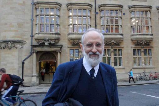 Ken Kendler, M.D., outside Oxford Martin Lecture Theatre.