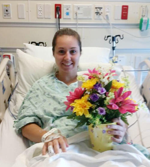 Melissa Hurley recovers at VCU Medical Center.