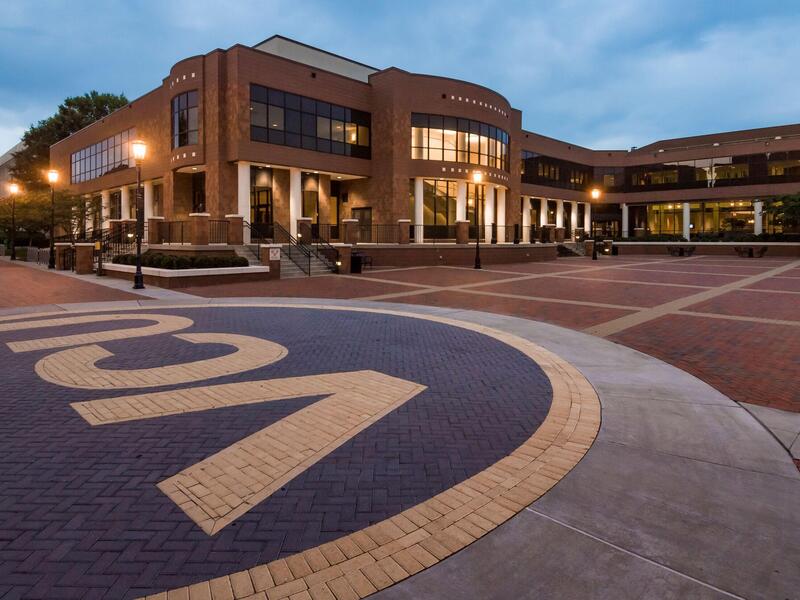 A view of VCU's University Student Commons from the exterior.
