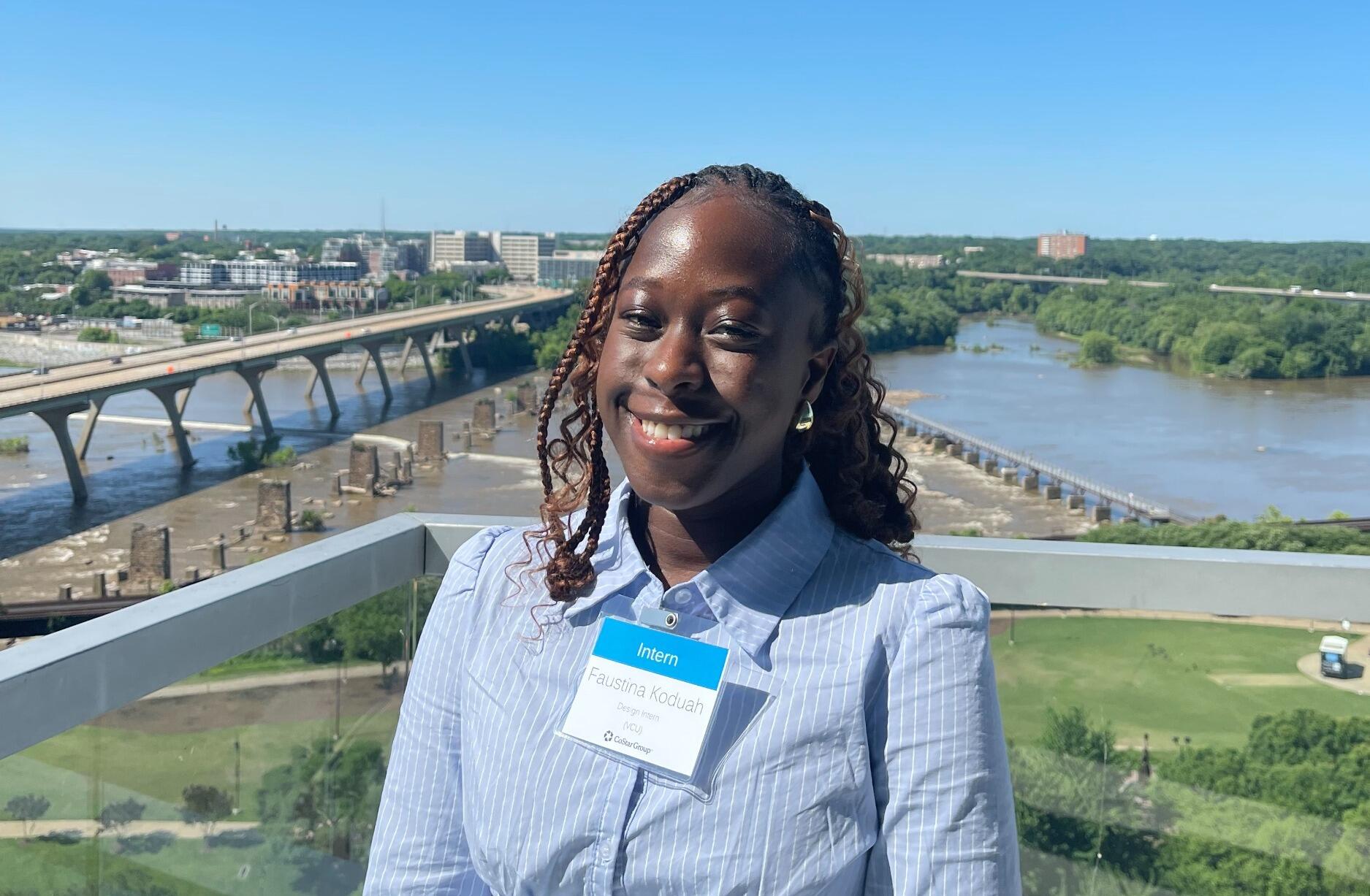 A photo of a woman from the chest up