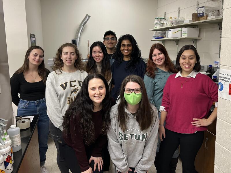 Students in Dr. Christopher Ehrhardt’s lab will work over the next six months to analyze changes in the cellular autofluorescence that occur in animal fluids over time. Eventually, the research will be used to help investigators working on cases involving animal cruelty.
