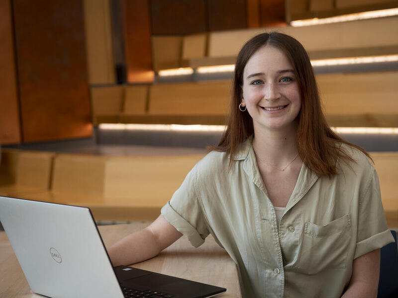 Sierra Tutwiler is a recipient of an NSF fellowship that will help support her pursuit of a Ph.D. at VCU. (Tom Kojcsich, Enterprise Marketing and Communications)