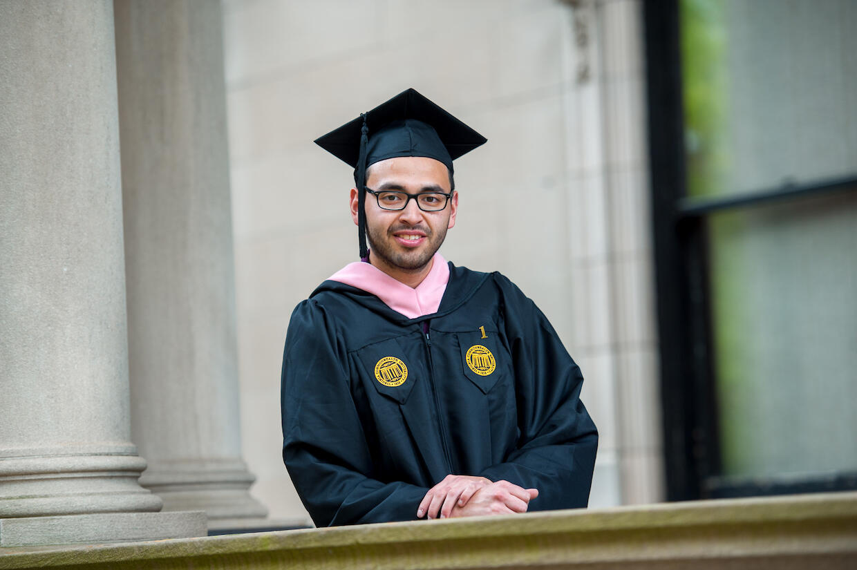 Ricardo Rodriguez nearly didn't become a music education major. "My parents wanted me to be a business major and I originally wanted to become a computer programmer," he said. "But I really liked music and then at one point, I was like, 'You know what, this is what I want to do.'" (Photo credit: Tom Kojcsich)
