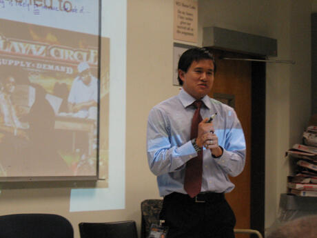 Guest speaker, Winston Liaw, M.D., a health policy fellow at the Robert Graham Center and practicing family physician in Virginia, presented ‘Health Care Reform 101,’ during the VCU School of Medicine’s National Primary Care Week.