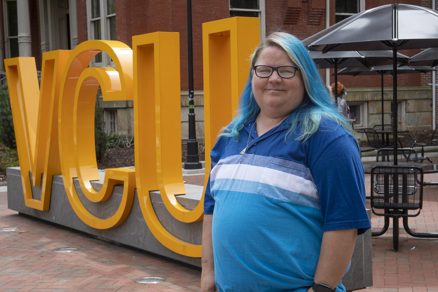 Steph Cull will continue their research and studies as a graduate student in the Health Psychology Ph.D. program in the College of Humanities and Sciences. (Tom Kojcsich, University Marketing)