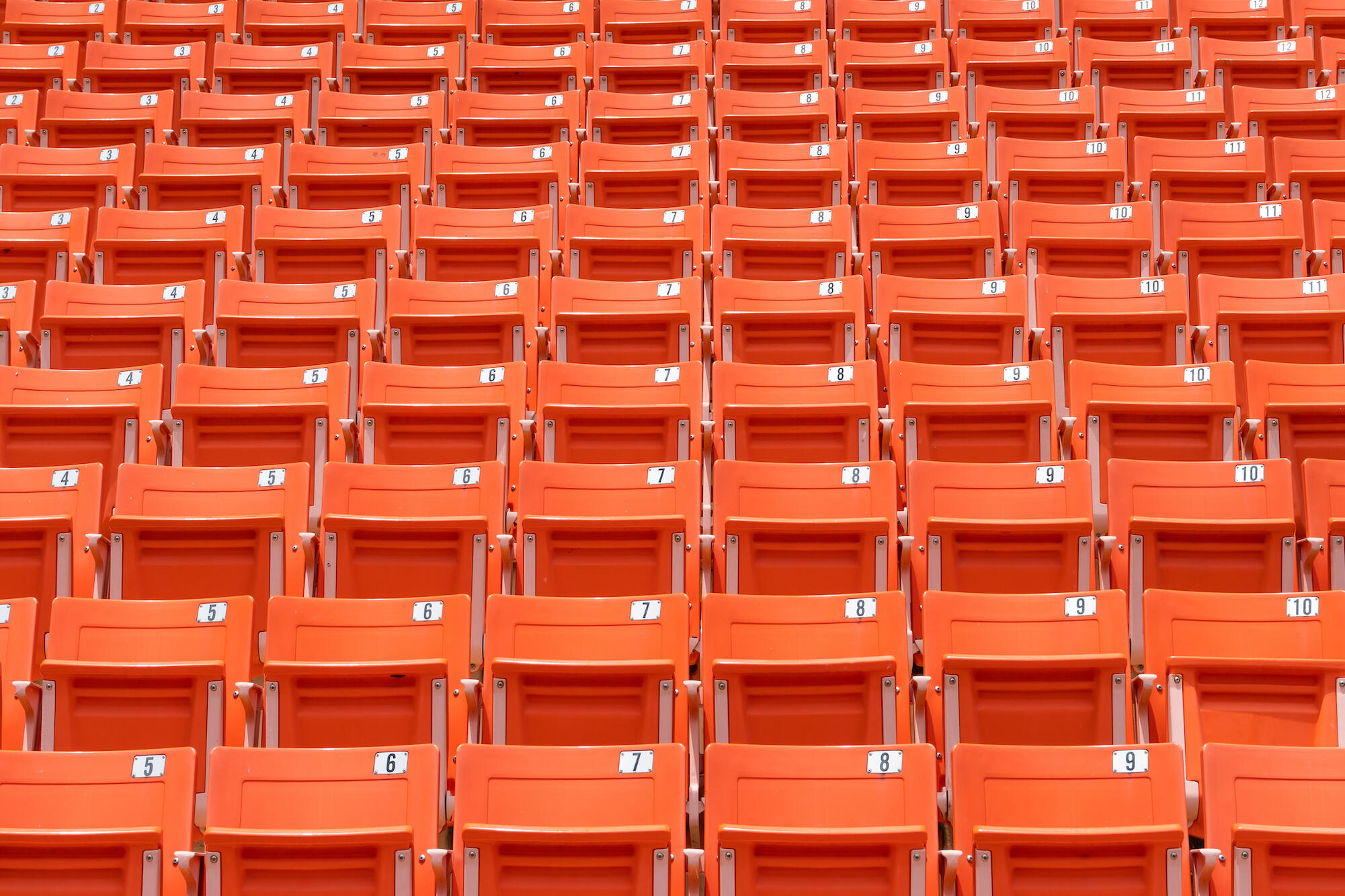 empty seats in a sporting arena