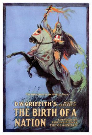 The 1915 film "The Birth of a Nation" helped fuel the nationwide rise of the Ku Klux Klan.
