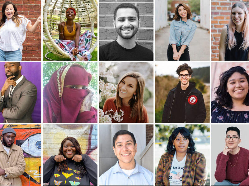 Portraits of some of VCU's 2021 Brandcenter graduates.