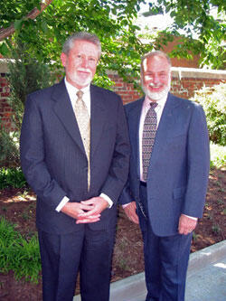 From Left: Dr. Stephen D. Gottfredson, dean of the College of Humanities and Sciences and Craig Kennedy, husband of Susan Kennedy, attended the dedication.

Photos by Malorie Janis, University News Services 