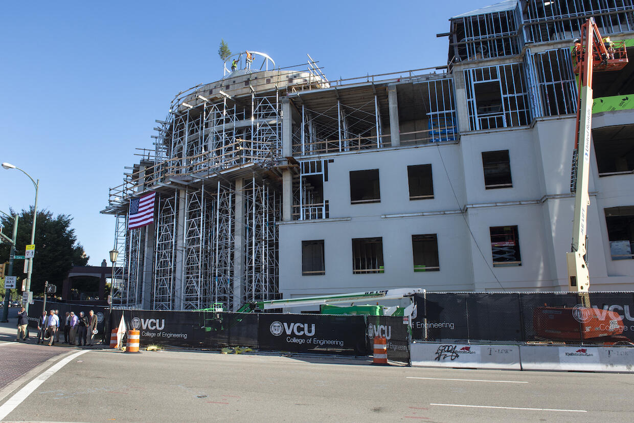 Construction continues on VCU’s Engineering Research Building