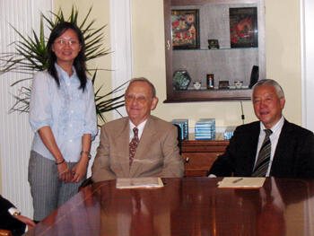 Mona Lin, a Fudan graduate student, is taking three courses at VCU this semester toward the dual degree.