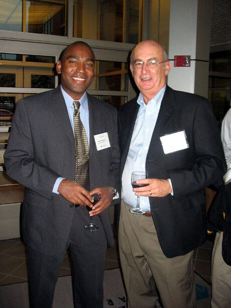 Matt Pleasant of Third Security LLC and Jack McDonnell of TraumaCure Inc. McDonnell, a bioscience expert and entrepreneur, established TraumaCure in 2006 after licensing the technology for WoundStat – a lightweight, granular, dressing compound developed by VCU researchers that quickly stems high-pressure bleeding in moderate to severe wounds.