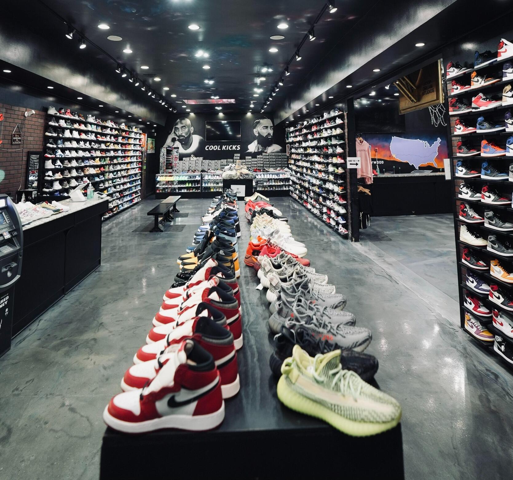 A store full of sneakers
