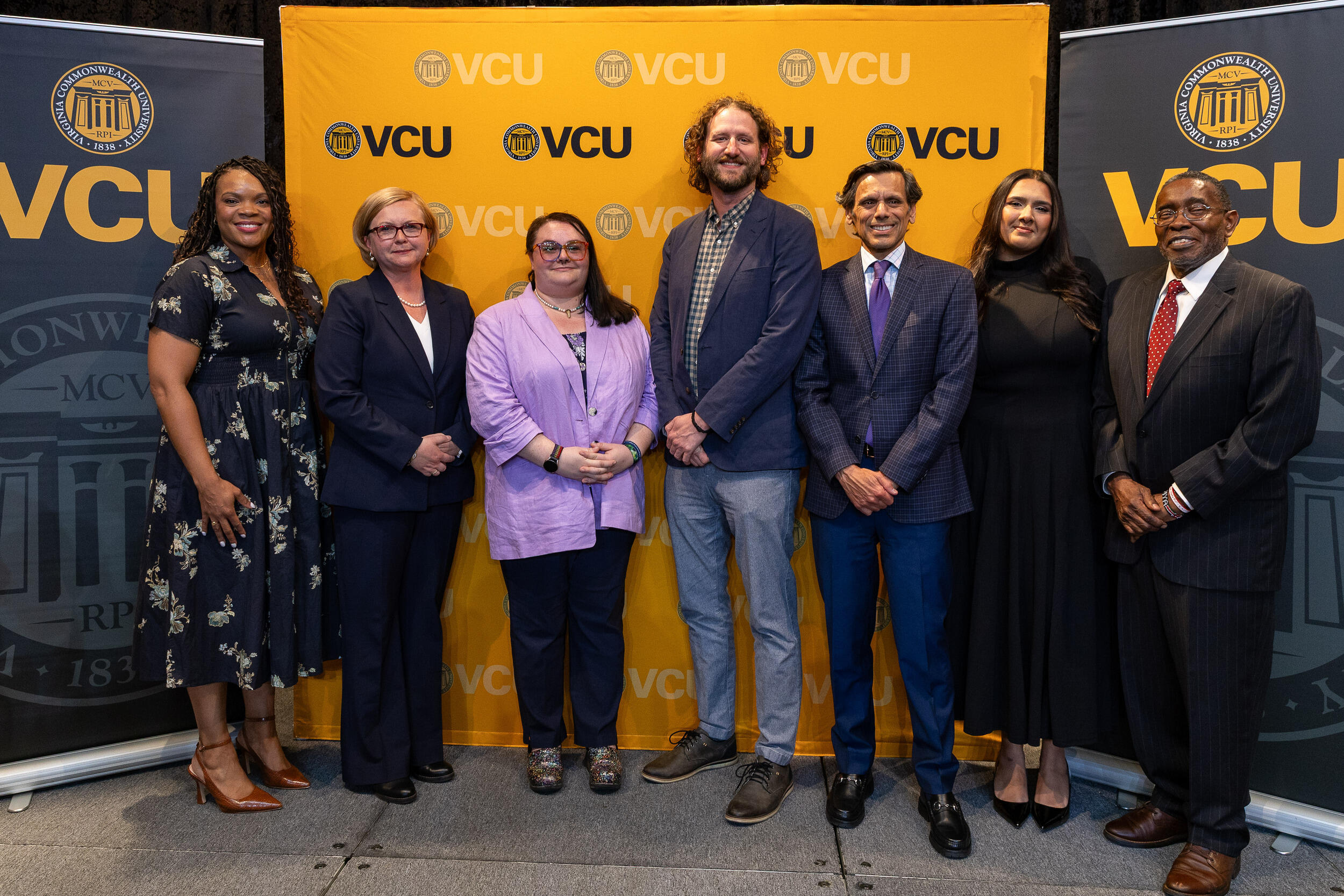 A group photo of seven people 