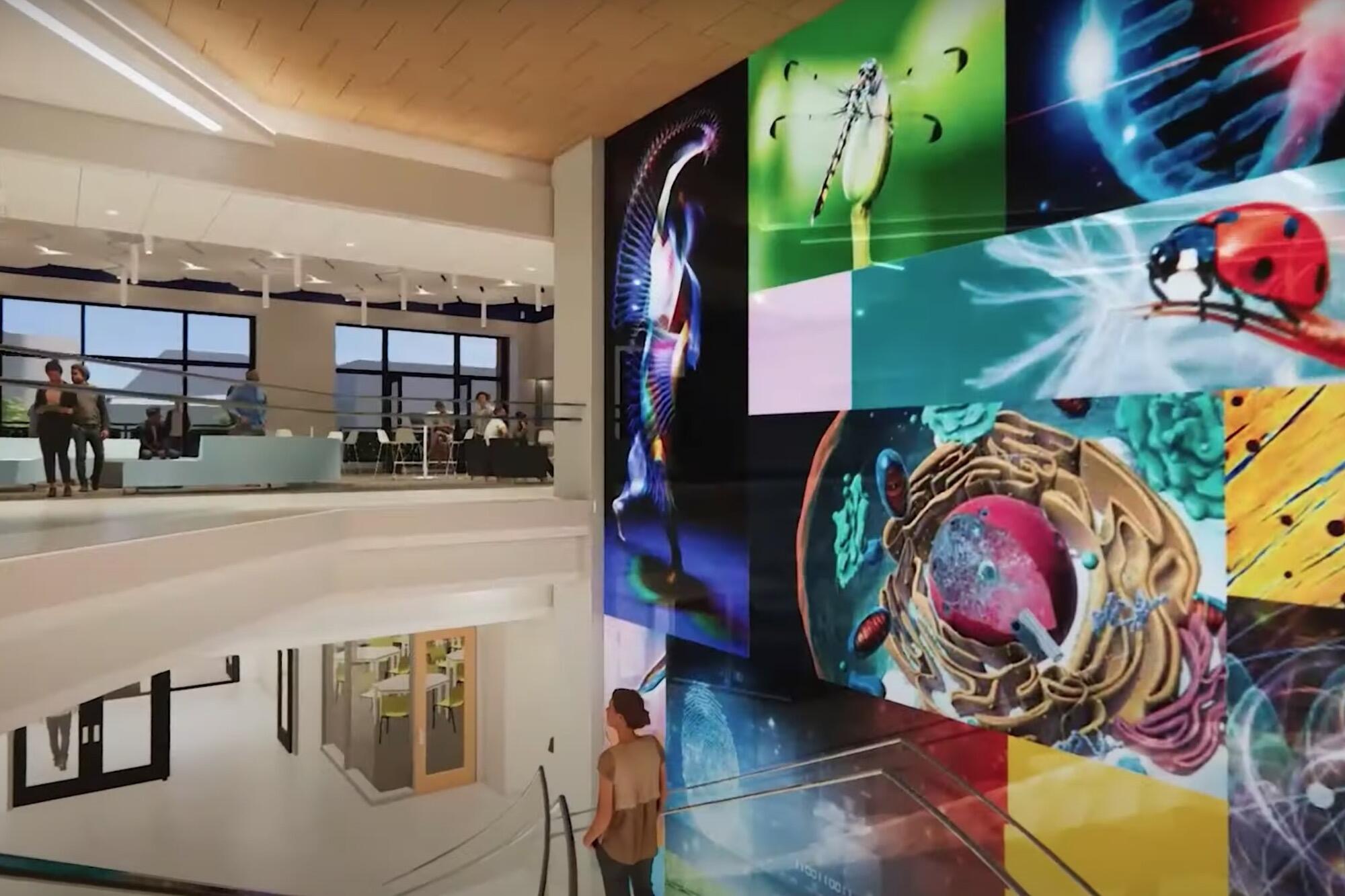 Concept rendering inside VCU's new STEM building