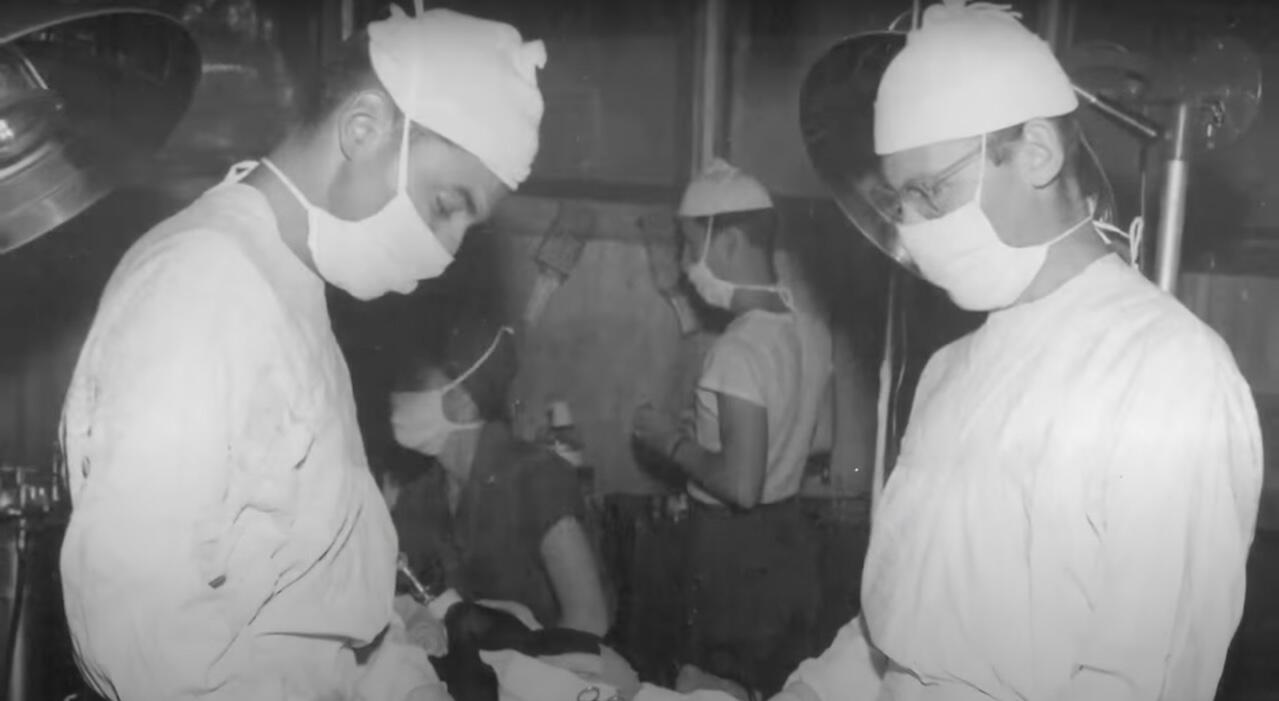 two doctors in a MASH unit during the Korean War