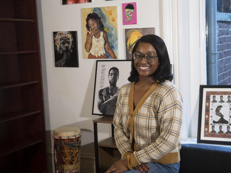 Tarazha Jenkins, a triple major at VCU, has interned with Sen. Tim Kaine, Rep. Bobby Scott and the MSNBC show “All In With Chris Hayes.” (Tom Kojcsich, Enterprise Marketing and Communications)
