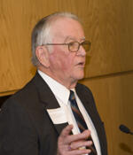 Bill Dewey, Ph.D., chair of the Department of Pharmacology and Toxicology, accepted the University Award of Excellence on behalf of Dr. Billy Martin. 