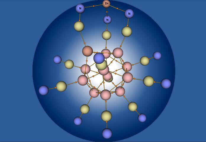 illustration of a Zinc atom