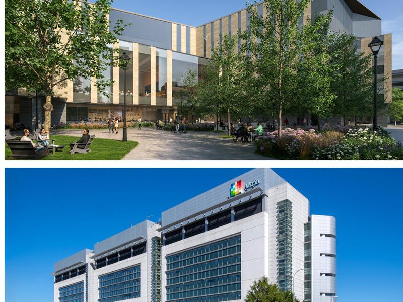 The Altria Center for Research and Technology, a 450,000-square-foot facility adjacent to VCU&rsquo;s academic medical center campus, features state-of-the-art research and academic space. (Allen Jones, Enterprise Marketing and Communications)