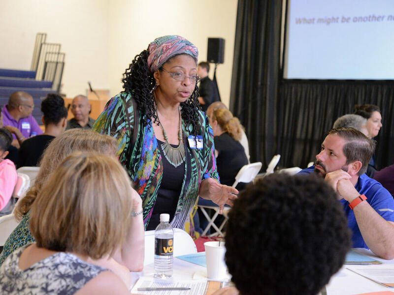 Stephanie Smith, a member of the East Marshall Street Well Project's Family Representative Council