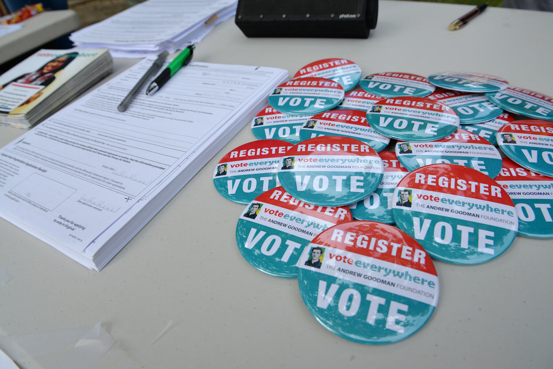 On Saturday at Mosby Court, VCU students registered residents to vote in the upcoming presidential election.
