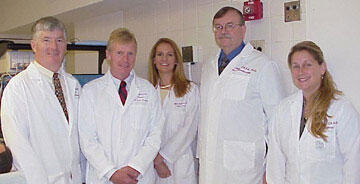 From left: Dr. Michael D. Fallacaro, professor and chair; Dr. Chuck Biddle, professor; Ms. Mimi Hotchkiss, assistant professor; Dr. William Hartland, assistant professor and Ms. Donna Johnson, assistant professor comprise the academic faculty for VCU's Department of Nurse Anesthesia, ranked first in the nation by U.S. News & World Report.

Photo courtesy of Department of Nurse Anesthesia