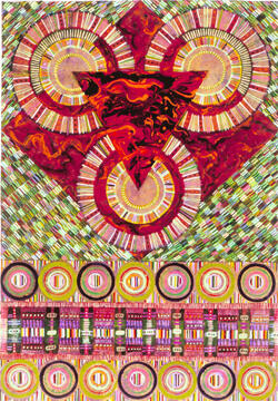 This work of acrylic paint on paper by Reni Gower, VCU associate professor in the Painting and Printmaking Department, will be featured in “Pivot Points.”

Image courtesy of VCU’s Anderson Gallery
