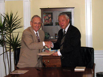 The dual master’s degree was formally approved on Sept. 15 in a signing ceremony at the President’s House.