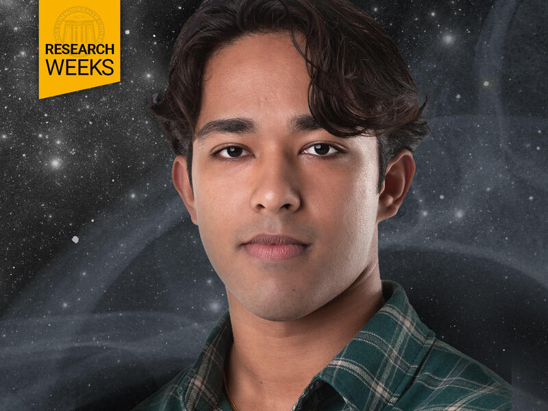 Lovell Abraham has been working in the lab of Henry Donahue, Ph.D., on research related to the effects of space travel on human biology. (Photo by Tom Kojcsich, University Marketing)