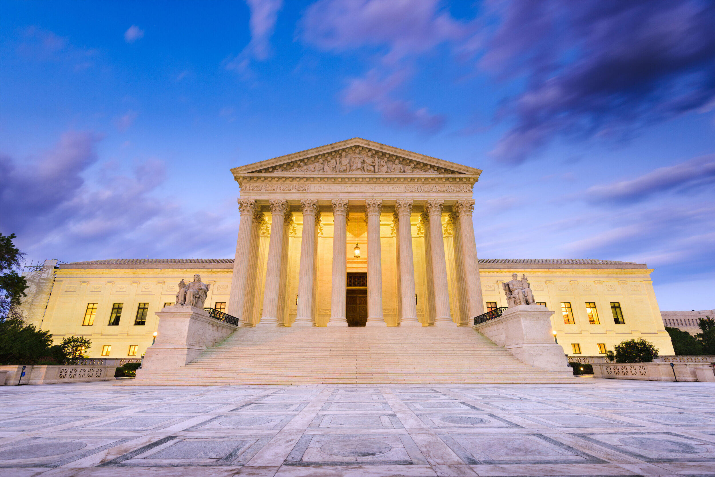 The Supreme Court building located in Washington, D.C.
