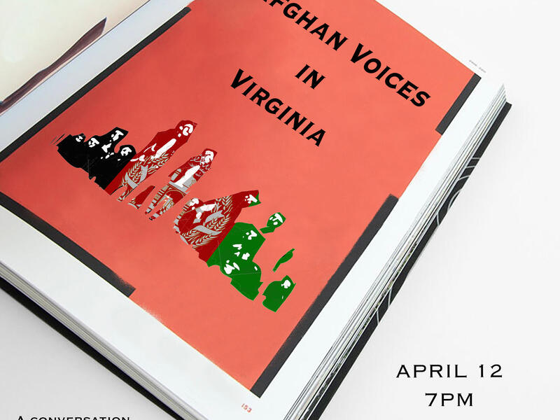 "Afghan Voices in Virginia" will take place via Zoom at 7 p.m. on April 12.