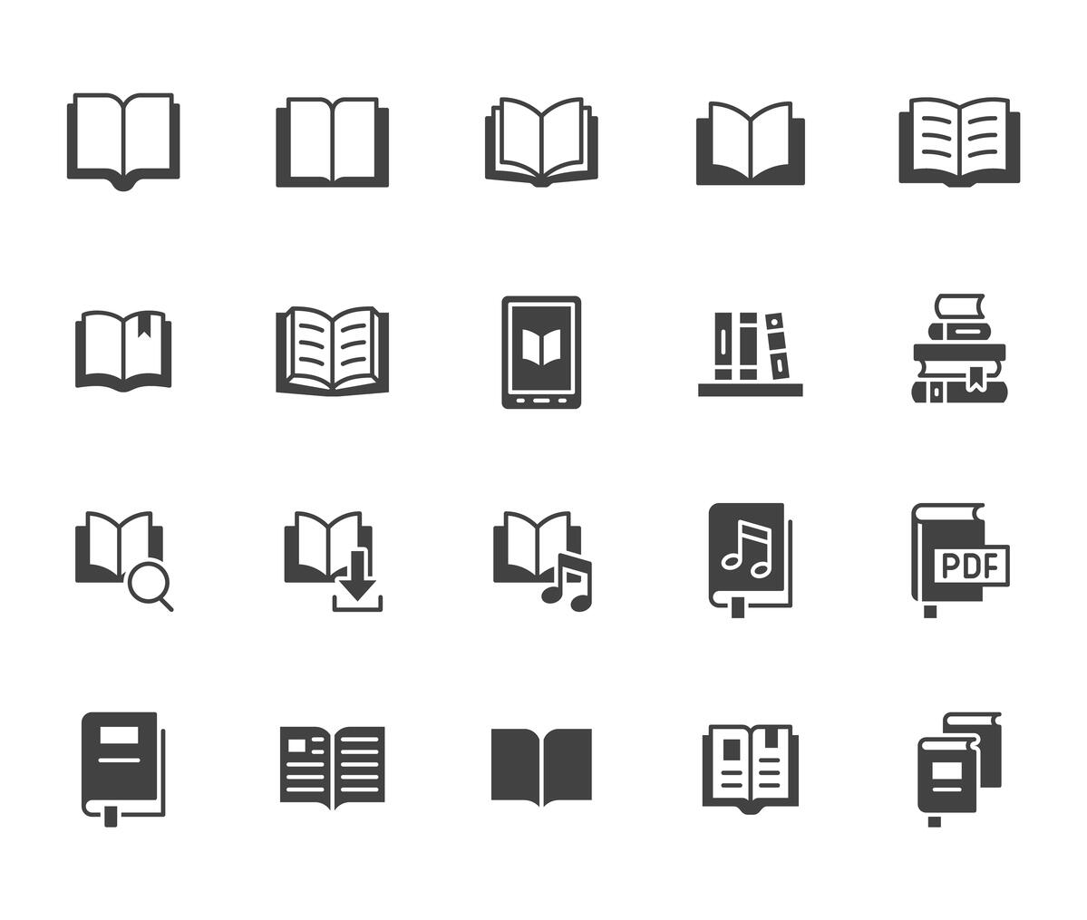 16 icons of books