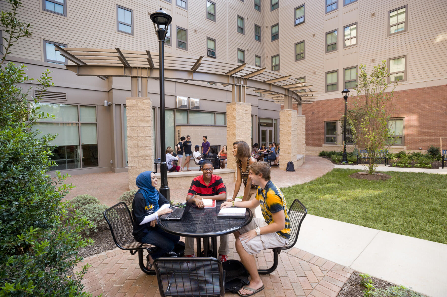 Living-learning communities at VCU are designed to integrate on-campus living with a focused academic experience. (Photo by Tom Kojcsich, University Relations)