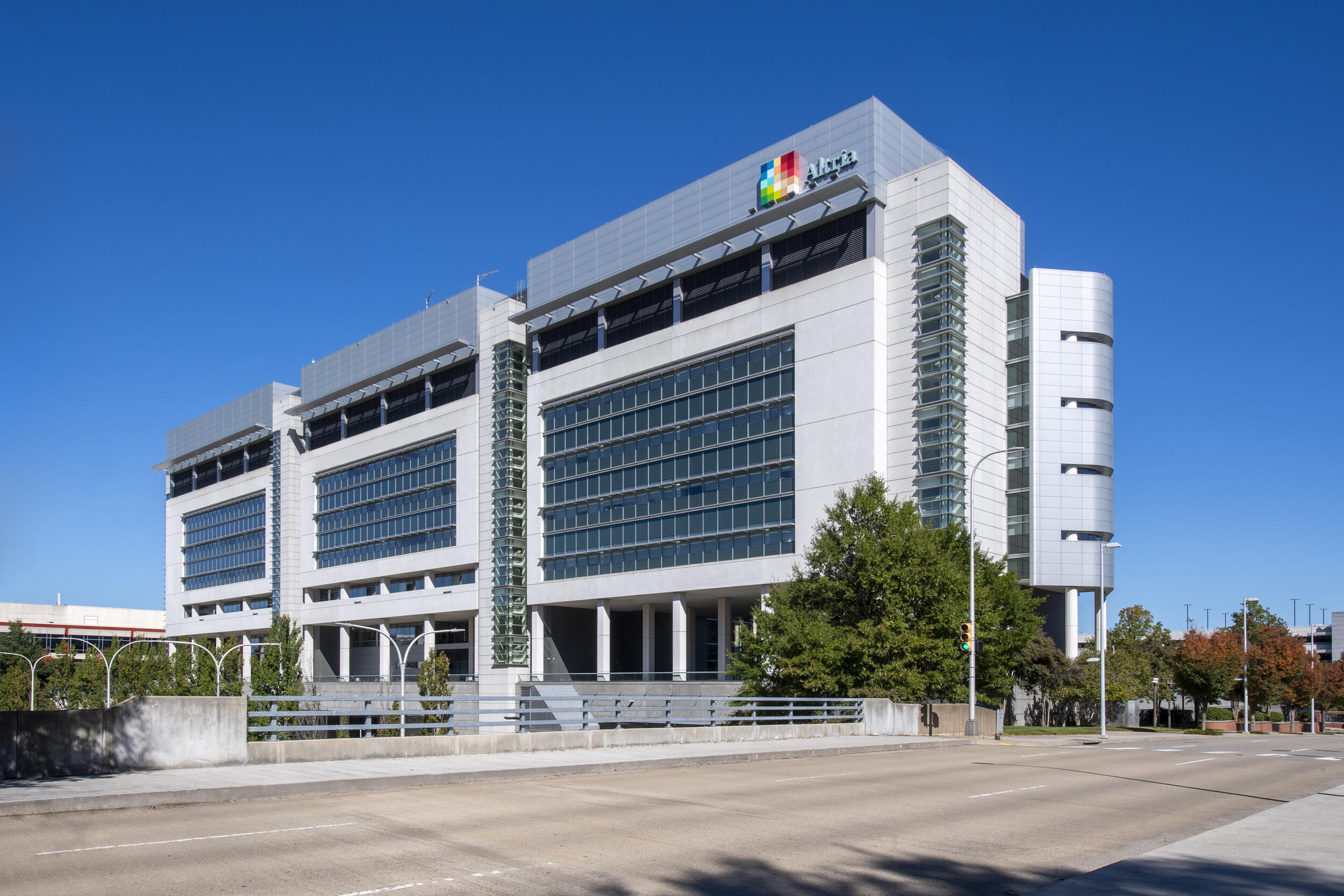 A photo of the front of the Altria Center for Research and Technology.