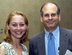 Fourth-year medical student Ashley Hall and Dr. Jerome Strauss, dean of the VCU School of Medicine, both spoke to the guests about the importance of scholarships.
