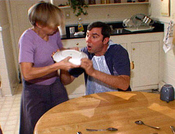 Martha Curtis, chair of VCU Dance and music director Robbie Kinter perform a scene from "Deconstructed Dialogues."

Photo credit: Martha Curtis, VCU Dance