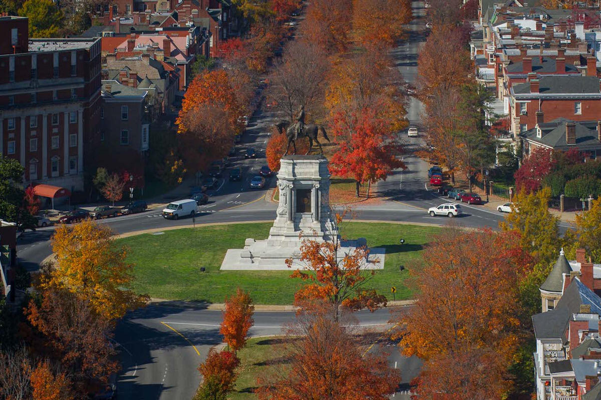 The Robert E. Lee monument, on Monument Avenue in Richmond.
<br>File photo