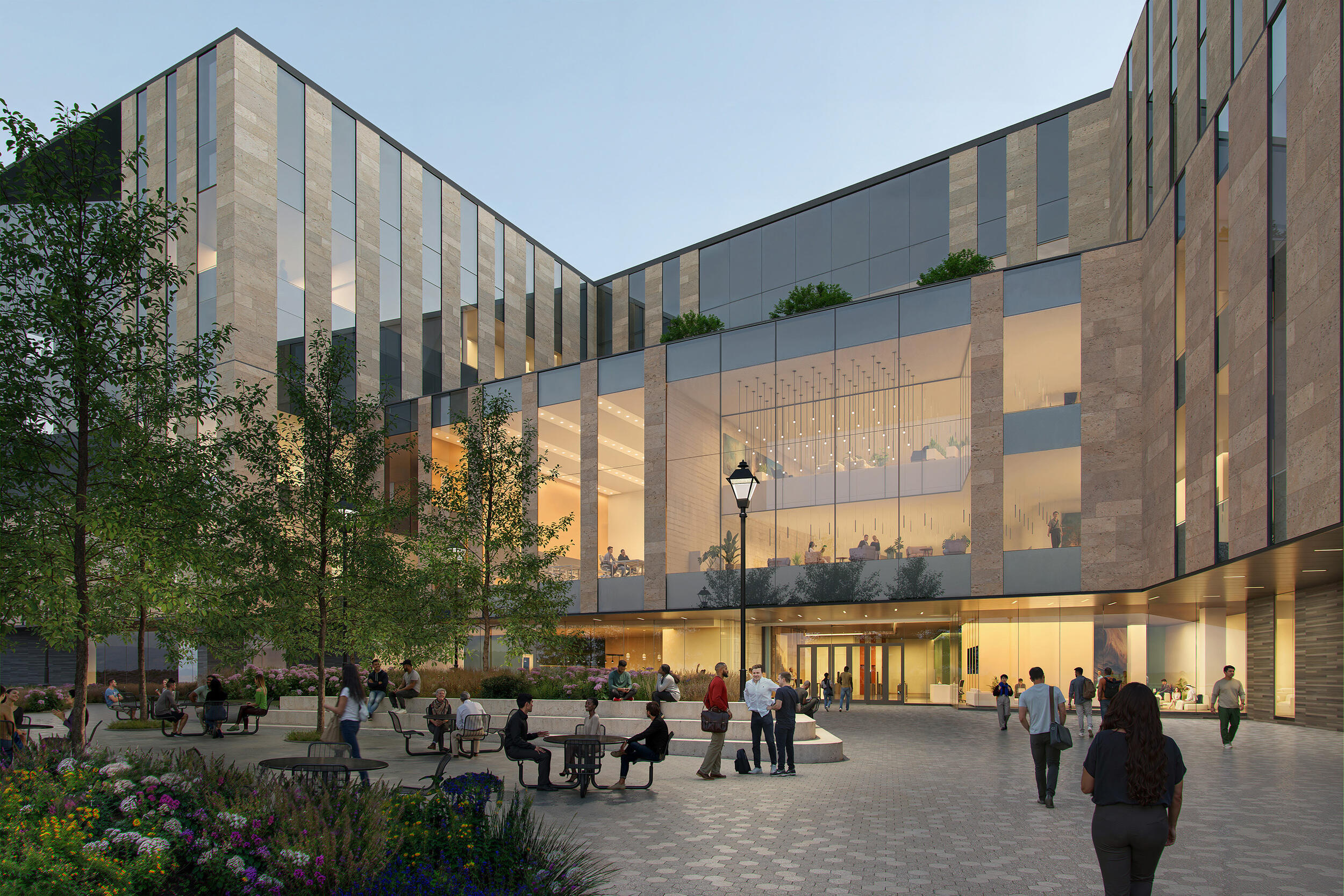 A rendering of the new School of Dentistry building. 