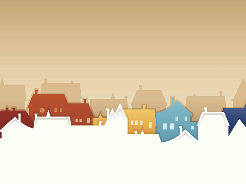 illustration of houses