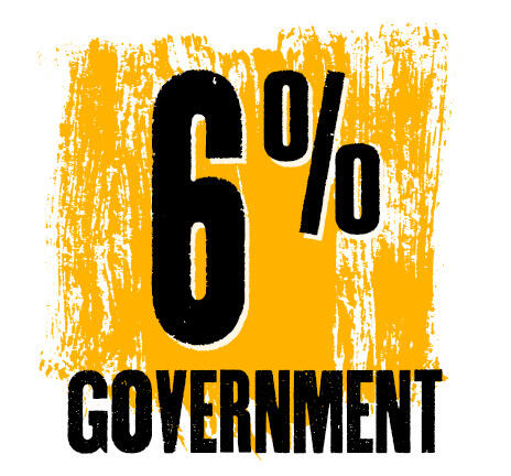 6% government