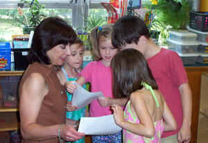 School of Education professor Jill E. Fox (left) taught kindergarten in Richmond for one year to reacquaint herself with the classroom and try new teaching methods.

Photo courtesy of Jill E. Fox