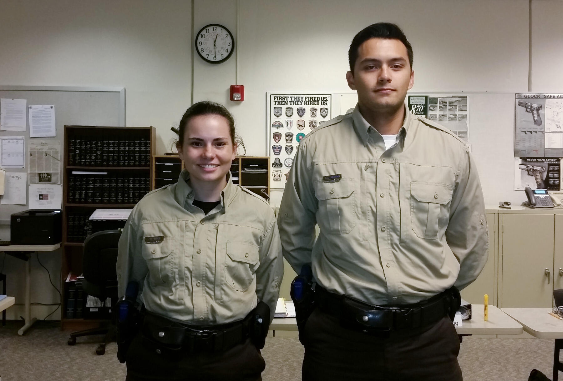 VCU criminal justice majors Taylor Lisco and Agustin Hussain just completed Henrico County’s Student Basic Jailor Academy.