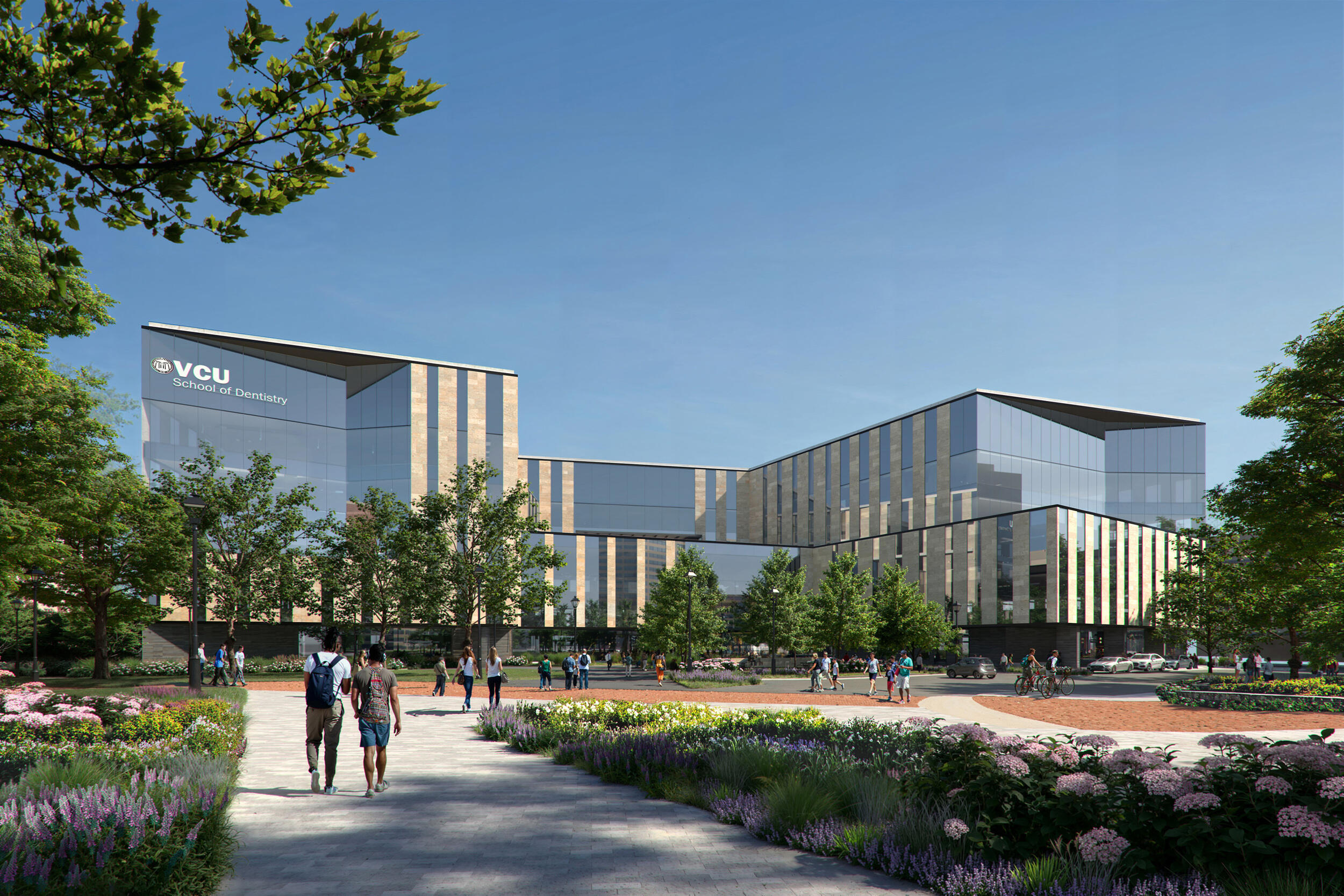 A rendering of the new School of Dentistry building. 