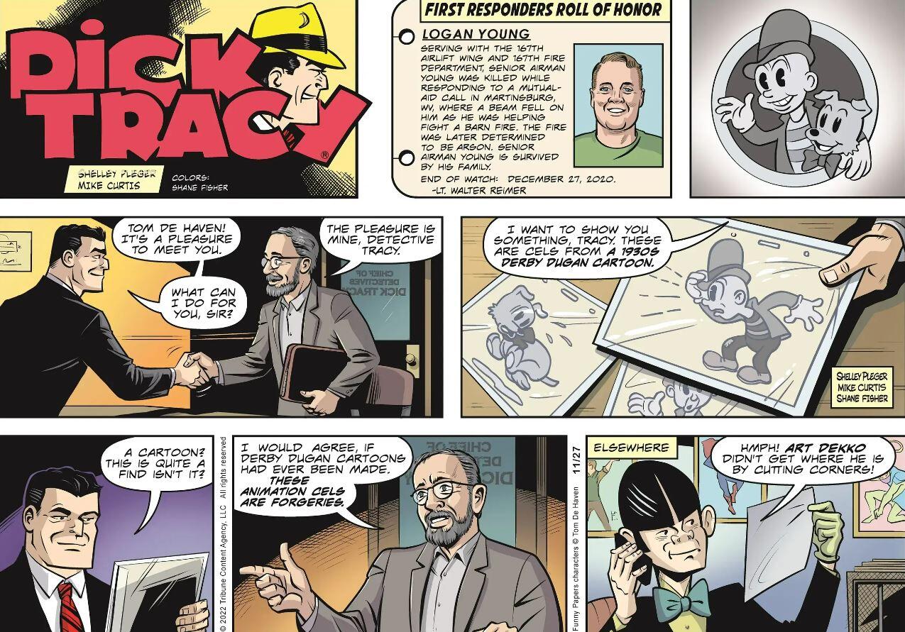 A Dick Tracy comic strip